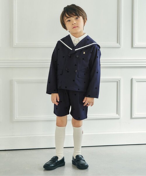 apres les cours（アプレレクール）の「tiny bear フォーマルパンツ（スーツパンツ・キッズ・ネイビー・90/100/110/120）」の6枚目の写真
