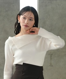 TRUDEA（トルディア）の「アシメオフショルニット（ニット/セーター）」