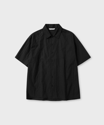 ネイチャーリングクルハーフスリーブシャツ_BLACK