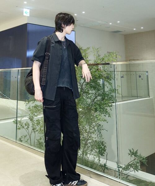 NONBLANK(ノンブランク)の「ネイチャーリングクルハーフスリーブシャツ_BLACK(シャツ/ブラウス・メンズ・その他・SMALL/MEDIUM/LARGE/X-LARGE)」の7枚目の写真