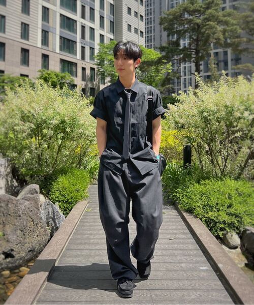NONBLANK(ノンブランク)の「ネイチャーリングクルハーフスリーブシャツ_BLACK(シャツ/ブラウス・メンズ・その他・SMALL/MEDIUM/LARGE/X-LARGE)」の9枚目の写真