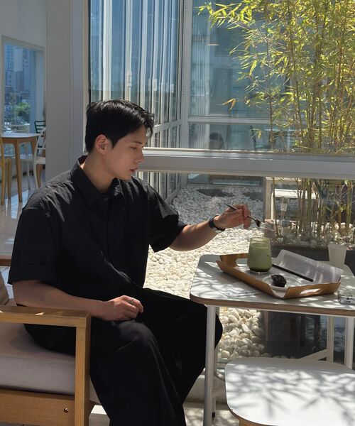 NONBLANK(ノンブランク)の「ネイチャーリングクルハーフスリーブシャツ_BLACK(シャツ/ブラウス・メンズ・その他・SMALL/MEDIUM/LARGE/X-LARGE)」の10枚目の写真