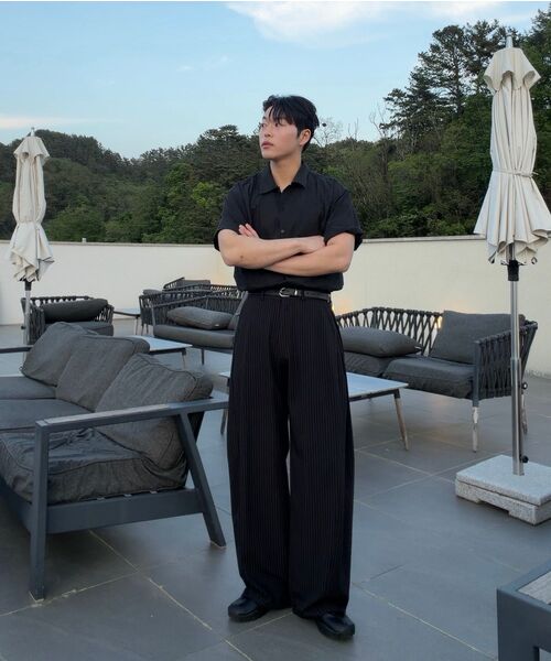 NONBLANK(ノンブランク)の「ネイチャーリングクルハーフスリーブシャツ_BLACK(シャツ/ブラウス・メンズ・その他・SMALL/MEDIUM/LARGE/X-LARGE)」の11枚目の写真
