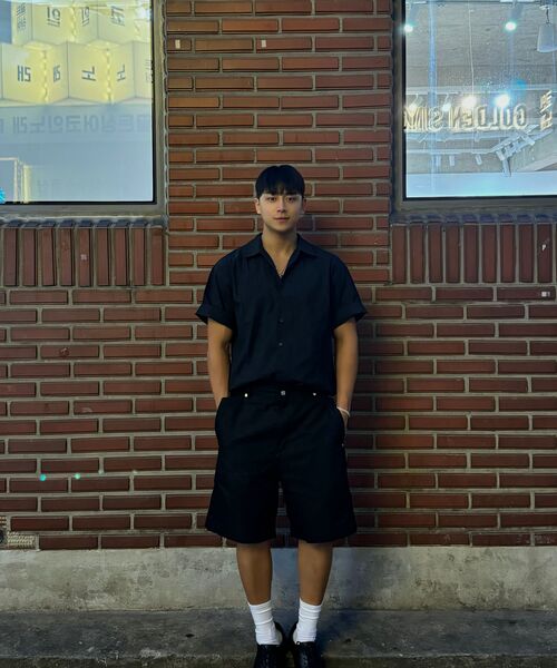 NONBLANK(ノンブランク)の「ネイチャーリングクルハーフスリーブシャツ_BLACK(シャツ/ブラウス・メンズ・その他・SMALL/MEDIUM/LARGE/X-LARGE)」の13枚目の写真