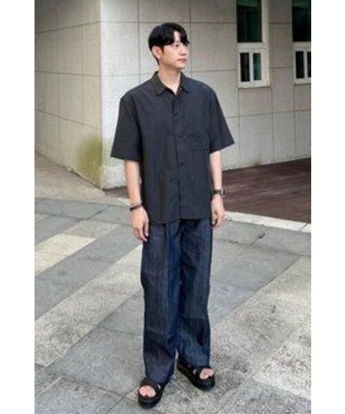 NONBLANK(ノンブランク)の「ネイチャーリングクルハーフスリーブシャツ_BLACK(シャツ/ブラウス・メンズ・その他・SMALL/MEDIUM/LARGE/X-LARGE)」の18枚目の写真