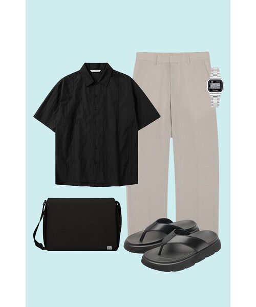 NONBLANK(ノンブランク)の「ネイチャーリングクルハーフスリーブシャツ_BLACK(シャツ/ブラウス・メンズ・その他・SMALL/MEDIUM/LARGE/X-LARGE)」の21枚目の写真