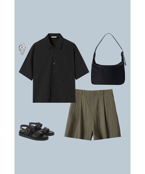 NONBLANK(ノンブランク)の「ネイチャーリングクルハーフスリーブシャツ_BLACK(シャツ/ブラウス・メンズ・その他・SMALL/MEDIUM/LARGE/X-LARGE)」の22枚目の写真