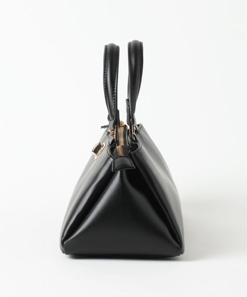 Andemiu(アンデミュウ)の「ワイドパーテーションBAG630063(ハンドバッグ・レディース・ブラック/アイボリー/ブラウン・FREE)」の6枚目の写真