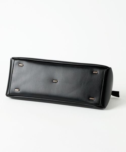 Andemiu(アンデミュウ)の「ワイドパーテーションBAG630063(ハンドバッグ・レディース・ブラック/アイボリー/ブラウン・FREE)」の8枚目の写真