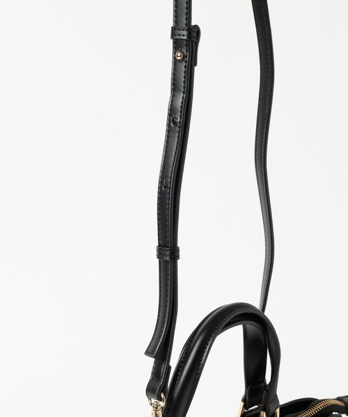 Andemiu(アンデミュウ)の「ワイドパーテーションBAG630063(ハンドバッグ・レディース・ブラック/アイボリー/ブラウン・FREE)」の11枚目の写真