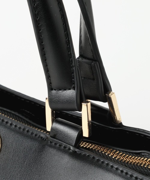 Andemiu(アンデミュウ)の「ワイドパーテーションBAG630063(ハンドバッグ・レディース・ブラック/アイボリー/ブラウン・FREE)」の14枚目の写真