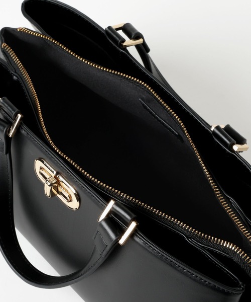 Andemiu(アンデミュウ)の「ワイドパーテーションBAG630063(ハンドバッグ・レディース・ブラック/アイボリー/ブラウン・FREE)」の15枚目の写真