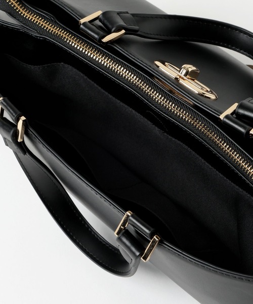 Andemiu(アンデミュウ)の「ワイドパーテーションBAG630063(ハンドバッグ・レディース・ブラック/アイボリー/ブラウン・FREE)」の17枚目の写真