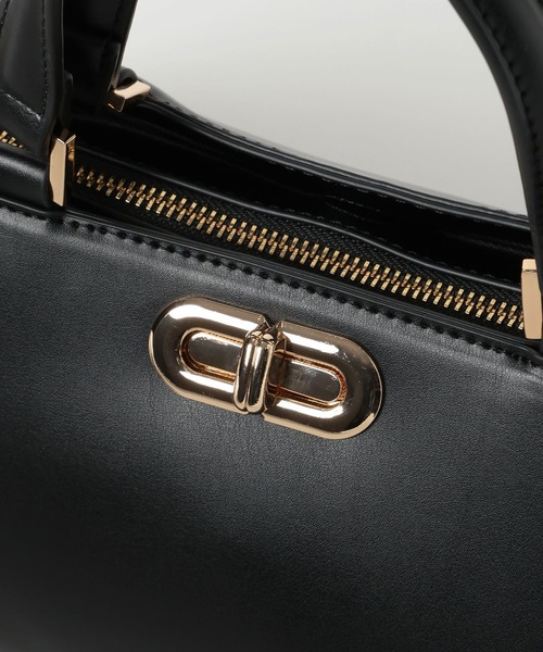 Andemiu(アンデミュウ)の「ワイドパーテーションBAG630063(ハンドバッグ・レディース・ブラック/アイボリー/ブラウン・FREE)」の20枚目の写真