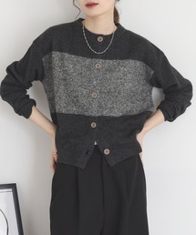 EGLANTINE ヤクバイカラーカーディガン