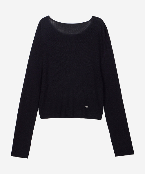 FIELDERS(フィールダーズ)の「SEE-THROUGH LOOSE FIT KNIT BLACK(ニット/セーター・レディース・その他・FREE)」の2枚目の写真