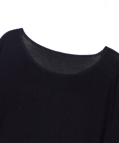 FIELDERS(フィールダーズ)の「SEE-THROUGH LOOSE FIT KNIT BLACK(ニット/セーター・レディース・その他・FREE)」の4枚目の写真