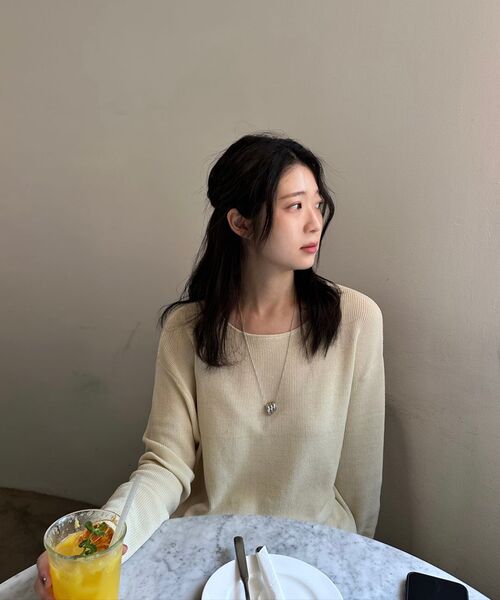 FIELDERS(フィールダーズ)の「SEE-THROUGH LOOSE FIT KNIT BLACK(ニット/セーター・レディース・その他・FREE)」の9枚目の写真