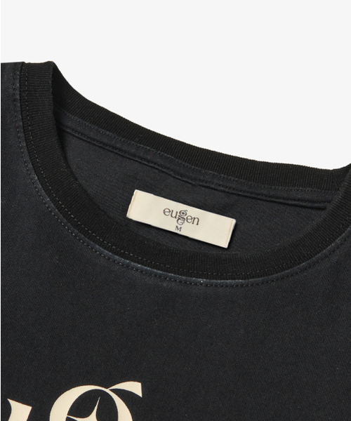 EUGGEN(ユジェン)の「クラシックロゴショートスリーブTシャツ_ウォッシュドブラック(Tシャツ/カットソー・レディース・その他・SMALL/MEDIUM)」の5枚目の写真