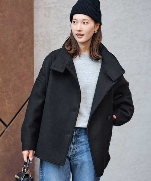 FRAMeWORK（フレームワーク）の「≪追加≫メルトンコクーンコート2（その他アウター・レディース・ブラック/ブラウン/キャメル・36/38）」の14枚目の写真