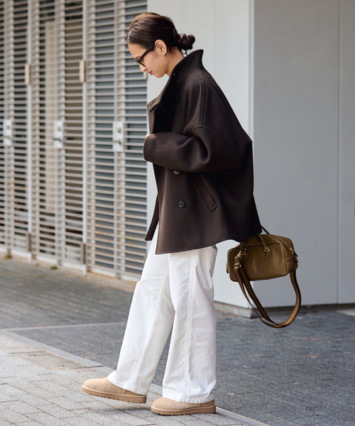 FRAMeWORK（フレームワーク）の「≪追加≫メルトンコクーンコート2（その他アウター・レディース・ブラック/ブラウン/キャメル・36/38）」の19枚目の写真