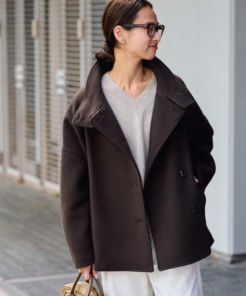 FRAMeWORK（フレームワーク）の「≪追加≫メルトンコクーンコート2（その他アウター・レディース・ブラック/ブラウン/キャメル・36/38）」の21枚目の写真