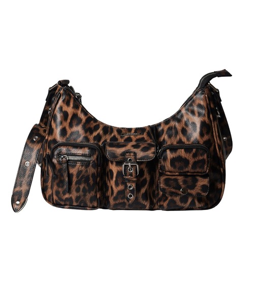 Subciety(サブサエティ)の「Faux leather half moon shoulder bag(ショルダーバッグ・メンズ・ブラック系その他2/レオパード/ブラック・FREE)」の14枚目の写真