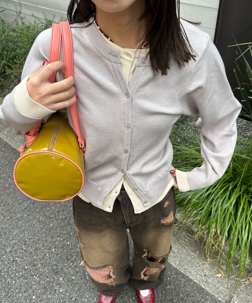 CIAOPANIC(チャオパニック)の「【neutral by ciaopanic】レイヤード風カーディガン(カーディガン/ボレロ・レディース・レッド/グレー/ブラウン・FREE)」の18枚目の写真