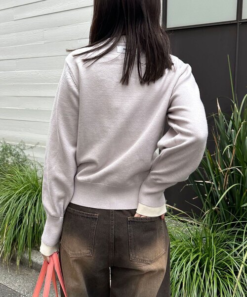 CIAOPANIC(チャオパニック)の「【neutral by ciaopanic】レイヤード風カーディガン(カーディガン/ボレロ・レディース・レッド/グレー/ブラウン・FREE)」の20枚目の写真