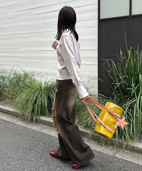 CIAOPANIC(チャオパニック)の「【neutral by ciaopanic】レイヤード風カーディガン(カーディガン/ボレロ・レディース・レッド/グレー/ブラウン・FREE)」の12枚目の写真