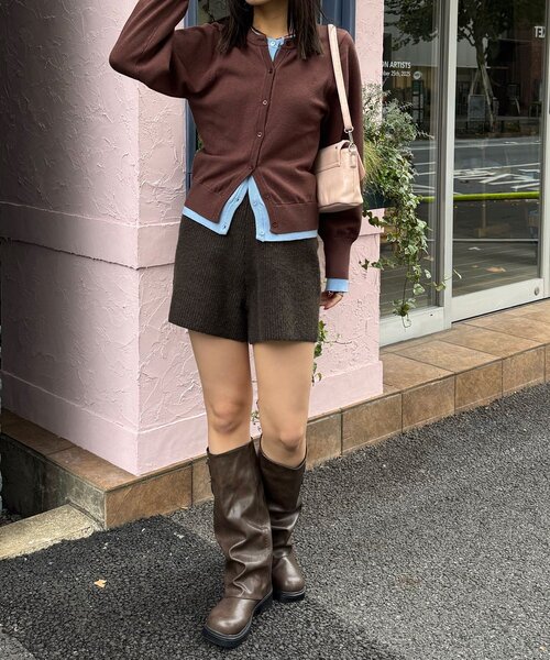 CIAOPANIC(チャオパニック)の「【neutral by ciaopanic】レイヤード風カーディガン(カーディガン/ボレロ・レディース・レッド/グレー/ブラウン・FREE)」の17枚目の写真