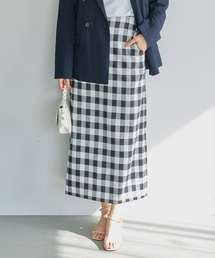 LAVEANGE | 【洗える】ギンガムチェックナロースカート(スカート)