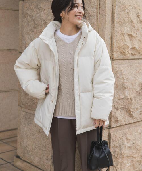 タイムセール‼️美品‼️モラビトリバーシブルダウンジャケット セール】ミドルダウンジャケット｜冬服/防寒/撥水/2WAY/軽量/通勤服