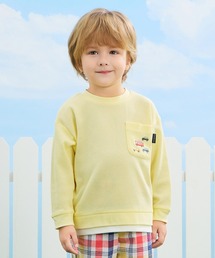combimini（コンビミニ）の「長袖裾レイヤード風BIGTシャツ（Tシャツ/カットソー）」