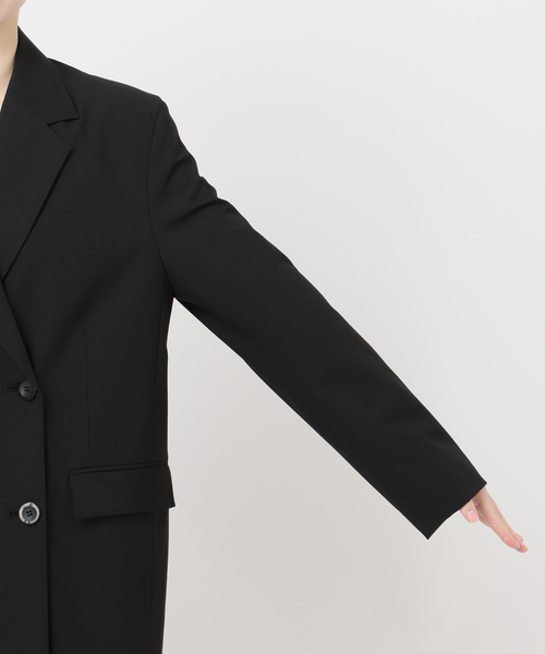 JOURNAL STANDARD（ジャーナルスタンダード）の「2WAYトロジャケット（テーラードジャケット・レディース・チャコールグレー/ブラック/ネイビー・FREE）」の5枚目の写真