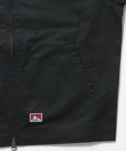 BEN DAVIS/WHITE LABEL（ベンデイビス ホワイトラベル）の「【BEN DAVIS（ベンデイビス）】EISENHOWER LITE JACKET / ジャケット ツイル アジャスター ダブルジップ ワーク ワンポイント（その他アウター・メンズ・ブラック/ベージュ・MEDIUM/X-LARGE/LARGE）」の7枚目の写真