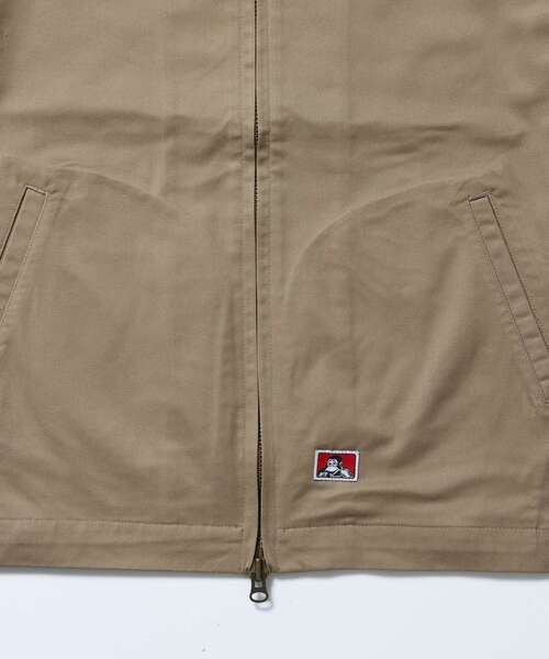 BEN DAVIS/WHITE LABEL（ベンデイビス ホワイトラベル）の「【BEN DAVIS（ベンデイビス）】EISENHOWER LITE JACKET / ジャケット ツイル アジャスター ダブルジップ ワーク ワンポイント（その他アウター・メンズ・ブラック/ベージュ・MEDIUM/X-LARGE/LARGE）」の13枚目の写真