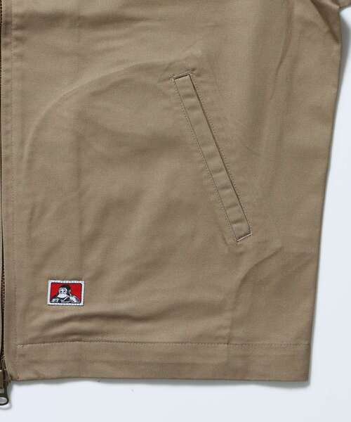 BEN DAVIS/WHITE LABEL（ベンデイビス ホワイトラベル）の「【BEN DAVIS（ベンデイビス）】EISENHOWER LITE JACKET / ジャケット ツイル アジャスター ダブルジップ ワーク ワンポイント（その他アウター・メンズ・ブラック/ベージュ・MEDIUM/X-LARGE/LARGE）」の14枚目の写真