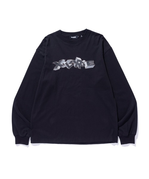 XLARGE(エクストララージ)の「3D LOGO L/S TEE(Tシャツ/カットソー・メンズ・ブラック/ホワイト/ブルー・XL/L/M/S)」の2枚目の写真