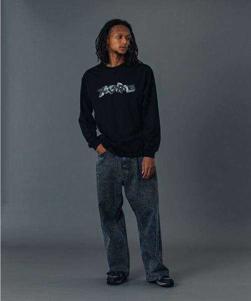 XLARGE(エクストララージ)の「3D LOGO L/S TEE(Tシャツ/カットソー・メンズ・ブラック/ホワイト/ブルー・XL/L/M/S)」の5枚目の写真