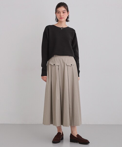 THE SHOP TK （ザ ショップ ティーケー ）の「【S-XLサイズ/選べる6色】どこから見ても美しい ガーターニット/洗濯機OK（ニット/セーター・レディース・ライトブルー/パープル/ライトグリーン/ナチュラル/スミクロ/オレンジ系・11/12/13/14）」の12枚目の写真