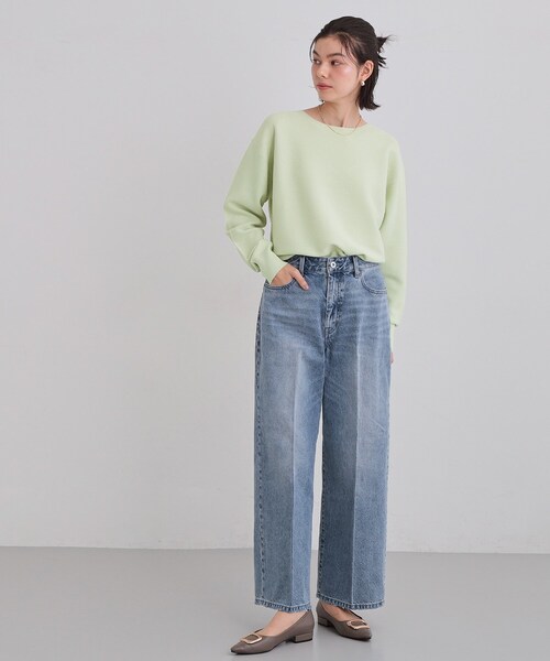 THE SHOP TK （ザ ショップ ティーケー ）の「【S-XLサイズ/選べる6色】どこから見ても美しい ガーターニット/洗濯機OK（ニット/セーター・レディース・ライトブルー/パープル/ライトグリーン/ナチュラル/スミクロ/オレンジ系・11/12/13/14）」の17枚目の写真