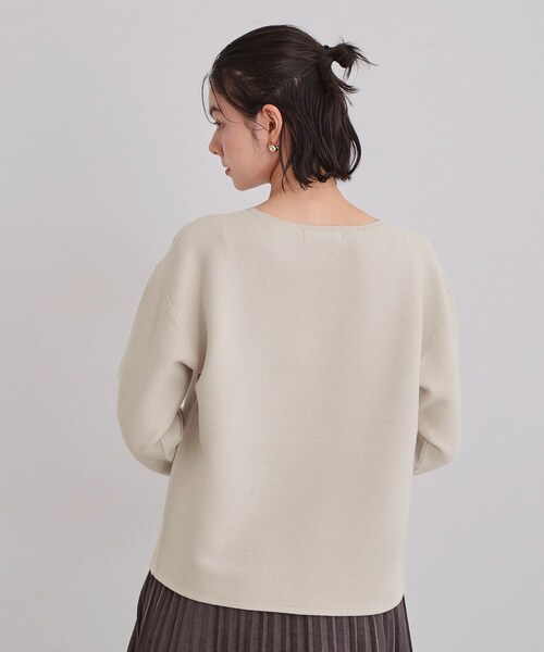 THE SHOP TK （ザ ショップ ティーケー ）の「【S-XLサイズ/選べる6色】どこから見ても美しい ガーターニット/洗濯機OK（ニット/セーター・レディース・ライトブルー/パープル/ライトグリーン/ナチュラル/スミクロ/オレンジ系・11/12/13/14）」の20枚目の写真