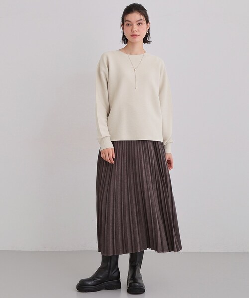 THE SHOP TK （ザ ショップ ティーケー ）の「【S-XLサイズ/選べる6色】どこから見ても美しい ガーターニット/洗濯機OK（ニット/セーター・レディース・ライトブルー/パープル/ライトグリーン/ナチュラル/スミクロ/オレンジ系・11/12/13/14）」の21枚目の写真