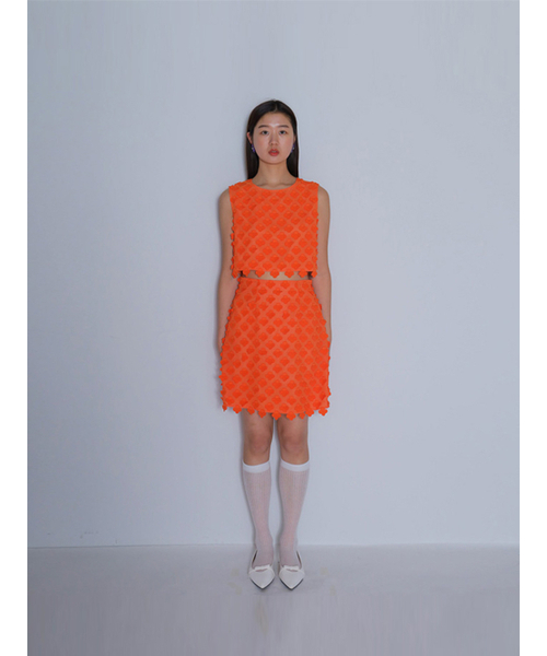 BOMNAL BOUTIQUE（ボムナルブティック）の「クロエブラウス _ オレンジ（シャツ/ブラウス・レディース・その他・SMALL/MEDIUM）」の2枚目の写真