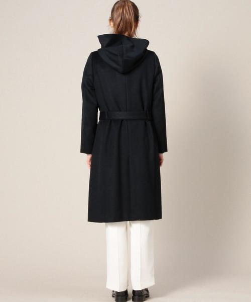 BEAUTY&YOUTH UNITED ARROWS(ビューティーアンドユースユナイテッドアローズ)の「BY ビーバーフードコート(その他アウター・レディース・ライトグレー/ネイビー・SMALL/MEDIUM)」の3枚目の写真