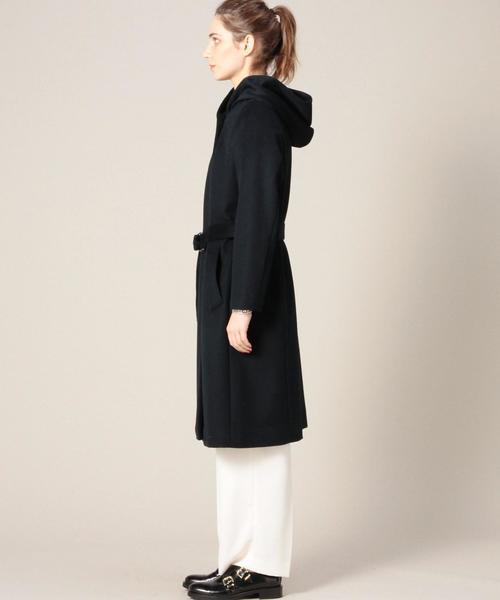 BEAUTY&YOUTH UNITED ARROWS(ビューティーアンドユースユナイテッドアローズ)の「BY ビーバーフードコート(その他アウター・レディース・ライトグレー/ネイビー・SMALL/MEDIUM)」の5枚目の写真