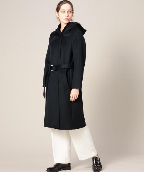 BEAUTY&YOUTH UNITED ARROWS(ビューティーアンドユースユナイテッドアローズ)の「BY ビーバーフードコート(その他アウター・レディース・ライトグレー/ネイビー・SMALL/MEDIUM)」の6枚目の写真