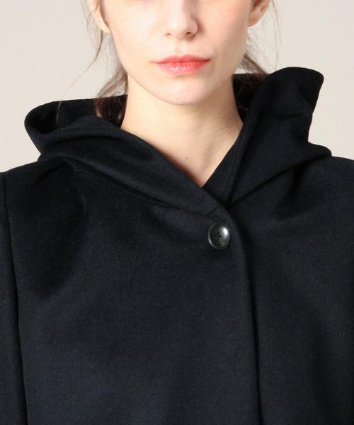 BEAUTY&YOUTH UNITED ARROWS(ビューティーアンドユースユナイテッドアローズ)の「BY ビーバーフードコート(その他アウター・レディース・ライトグレー/ネイビー・SMALL/MEDIUM)」の7枚目の写真