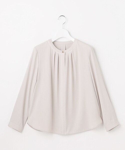 ANY SIS(エニィスィス)の「フロントタックバイカラー ブラウス(シャツ/ブラウス・レディース・ホワイト系/ベージュ系・X-LARGE)」の10枚目の写真